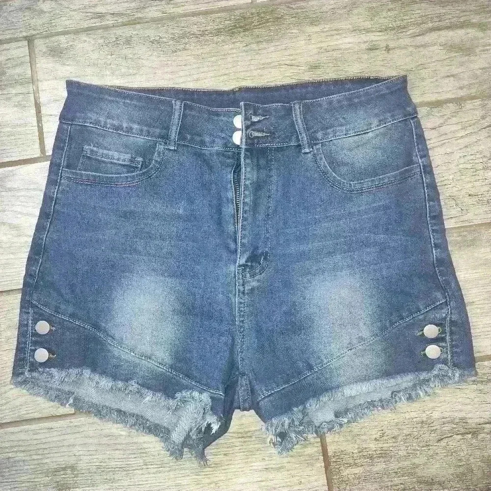 Shein Denim distressed plus size 1x shorts #280